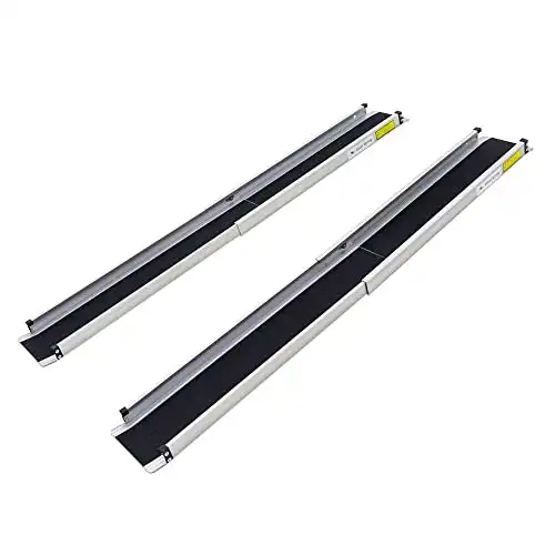 Top 10 Best Portable Wheelchair Ramps In 2024 Rage Powersports Wheelchair Telescoping Track Ramps
