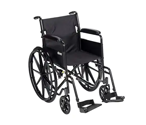 Top 10 Best Manual Wheelchairs In 2024 Drive Medical SSP118FA-SF Silver Sport 1
