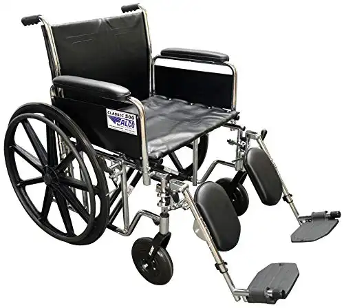 Top 10 Best Lightweight Wheelchair In 2024 ALCO 22 Heavy Duty Chrome Wheelchair