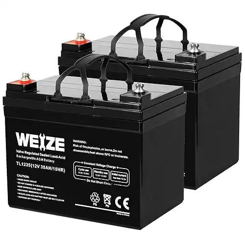 How To Charge A Dead Wheelchair Battery Weize 12V 35AH Deep Cycle Electric Wheelchair Battery