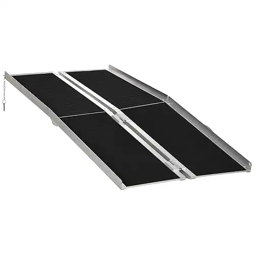 Top 10 Best Portable Wheelchair Ramps In 2024 HOMCOM Folding Wheelchair Ramp